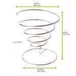 PacknWood 294CONE1315, 6-inch Spiral Stainless Steel Cone Holder, 6/PK