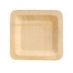 PacknWood 8NPBVNER11SQ, 10x10-inch Bamboo Veneer Square Plate, 48/PK