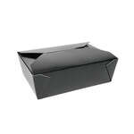 Pactiv CLOSEOUT - Pactiv SMB02BLK, 8.5x6.25x1.9-Inch 55 Oz Black #2 Folded Paper Take Out Box, 140/CS