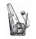 Pasabahce 53588, Ice Bucket w/ Plastic Tongs, 6/Cs