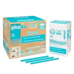 Phade 511207, 9-Inch Colossal/Boba Blue Unwrapped Compostable Straw, 720/CS