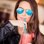 Phade 511207, 9-Inch Colossal/Boba Blue Unwrapped Compostable Straw, 720/CS