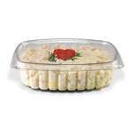 Placon CS24, 24-Ounce Crystal Seal Clear PET Combo, Container with Flat Lid, 200/CS