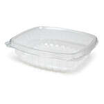 Placon CS24, 24-Ounce Crystal Seal Clear PET Combo, Container with Flat Lid, 200/CS