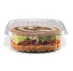 Placon CS32, 32-Ounce Crystal Seal Clear PET Combo, Container with Flat Lid, 200/CS