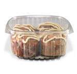 Placon CS64, 64-Ounce Crystal Seal Clear PET Combo, Container with Flat Lid, 200/CS