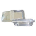 Placon FC1-24, 8-11/16" x 6-5/8" x 1-1/4" Fresh'n'Clear Shallow PET Base, 360/CS. Lids Sold Separately.