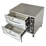 Prepline DW2N, Double Narrow Freestanding Stainless Steel Drawer Warmer, 900W, 120V