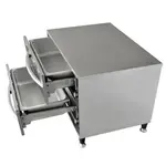 Prepline DW2N, Double Narrow Freestanding Stainless Steel Drawer Warmer, 900W, 120V