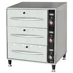 Prepline DW3, Triple Freestanding Stainless Steel Drawer Warmer, 1350W, 120V