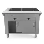 Prepline ESTC30-2S, 32-Inch Two Pan Sealed Well Electric Hot Food Steam Table with Enclosed Base and Sliding Doors - 120V, 1000W