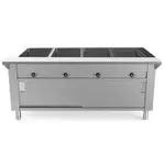 Prepline ESTC74-5O, 74-Inch Five Well Electric Hot Food Steam Table with Enclosed Base and Sliding Doors - 208/240V, 3700W