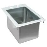 Prepline PDIS-1416, 16x14x8-Inch Drop-In Stainless Steel One Compartment Sink
