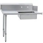 Prepline PSDT-48L, 30x48-inch Left Side Soiled Dishtable with Pre-Rinse Bowl, NSF Listed