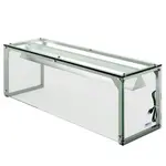 Prepline PSG-LT-60-S, 60-Inch Glass Sneeze Guard with LED Lighting for Salad Bars
