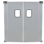 Prepline PTD7284, 72x84-Inch Double Aluminum Swinging Service Traffic Door with 9x14-Inch Window