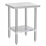 Prepline PWTG-1824, 18x24-inch Stainless Steel Worktable with Galvanized Undershelf