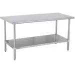 Prepline PWTG-3672, 36x72-Inch Stainless Steel Worktable with Undershelf