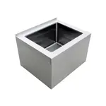 Prepline XFMS-212516, 25-Inch Stainless Steel Floor 16-Gauge Mop Sink - 20x16x12-Inch Bowl