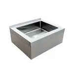 Prepline XFMS-253310, 33-Inch Stainless Steel 16-Gauge Floor Mop Sink - 28x20x6-Inch Bowl