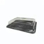 CLOSEOUT - Sabert 8318, 12x18-Inch Black Marble PET Plastic Tray, 36/CS (Lids are Sold Separately)