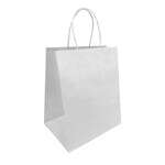 SafePro 10712W, 12x7x12-Inch White Paper Shopping Bag with Twisted Handles, 250/CS
