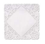 SafePro 10LDS 10-Inch White Square Lace Paper Doilies, 500/CS