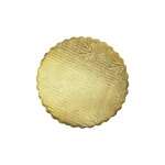 SafePro 10RGS 10-Inch Gold Round Scalloped Cardboard Pads, 0.08 Inches Thick, 200/CS