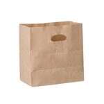 SafePro 11611, 11x6x11-Inch Kraft Paper Shopping Bag with Handles, Die Cut, 500/CS
