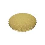 SafePro 12RGS 12-Inch Gold Round Scalloped Cardboard Pads, 0.08 Inches Thick, 100/CS