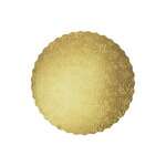 SafePro 14RGS 14-Inch Gold Round Scalloped Cardboard Pads, 0.08 Inches Thick, 100/CS