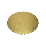 SafePro 14RGS 14-Inch Gold Round Scalloped Cardboard Pads, 0.08 Inches Thick, 100/CS