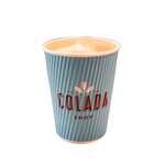 SafePro 16BLRHC, 16 Oz Misprint "Colada Shop" Blue Ripple Hot Cup, 500/CS