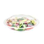 SafePro 40SW100, 40 Oz. 10-inch Crystal Clear PET Swirl Bowl with Swirl Lid Combo, 100/CS