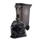 SafePro 45TB, 23x19x50-Inch 2-Mil Black Extra Heavy Trash Bag, 50/CS