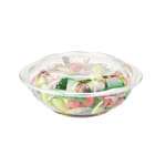 SafePro 64SW100, 64 Oz Clear PET Swirl Bowl with Swirl Lid Combo, 100/CS