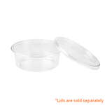 SafePro 8R, 8 Oz Clear Plastic Deli Containers, 500/CS. Lids Sold Separately.