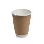 SafePro DWK-10, 10-Ounce Kraft Double Wall Hot Cups, 500/CS