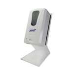 SET: SafePro Automatic Wall Mount 40.5 Oz Dispenser with Countertop Stand and 128 Oz Hand Sanitizer