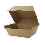 SafePro HB-1 5.75x5x3-inch Burger Box Bio Corrugated Hinged Kraft Container, 200/CS