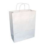 SafePro JUMW 18x7x19-Inch White Paper Bag with Handles, 200/PK