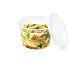 SafePro LRHD, Clear Plastic Lid for Round Deli Containers, 500/CS