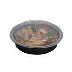 SafePro MC718, 16 Oz. Round Microwavable Containers Combo, Black Bottom, 150/CS
