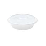SafePro MC718W, 16 Oz. Round Microwavable Containers Combo, White Bottom, 150/CS