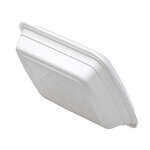 SafePro MC868W, 28 Oz. Rectangular Microwavable Containers Combo, White Bottom, 150/CS