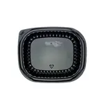 SafePro CLOSEOUT - PR-P7E, 7-Inch Ebony Black Plastic Sushi Serving Platter, 500/CS