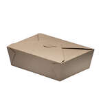 Safepro Eco SB03 66 Oz 8.5x6.25x2.5-Inch Take-out Microwavable Kraft Paper Container #3, 200/CS
