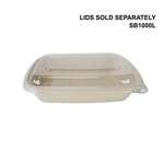 SafePro Eco SB1000 8.5x6x1.9-Inch 38 Oz Bio Rectangular Fiber Tray, 300/CS