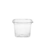 SafePro SC1-10, 10 Oz Clear PET Square Deli Containers, 500/CS. Lids Sold Separately.