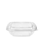 SafePro SC3-12C, 12 Oz Deep Clear PET Square Containers, 450/CS. Lids Sold Separately.